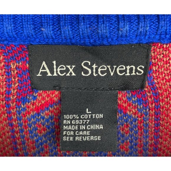 Alex Stevens Beer All Over Print Knit Large Crew Neck Men Sweater Ugly Christmas - Picture 3 of 3